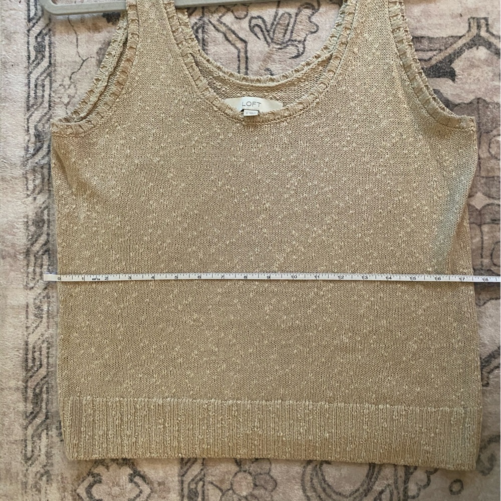 Loft Tan Knit Tank Top - Picture 7 of 8